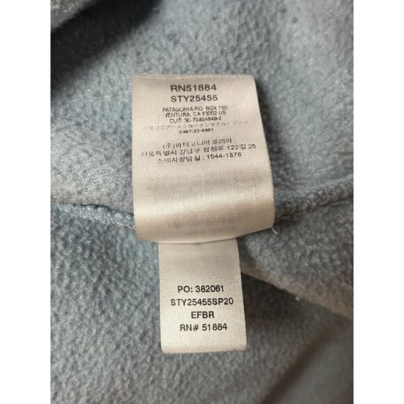 Patagonia Synchilla Snap-T Recycled Fleece Pullover Eucalyptus Berlin Blue Large - Picture 11 of 13